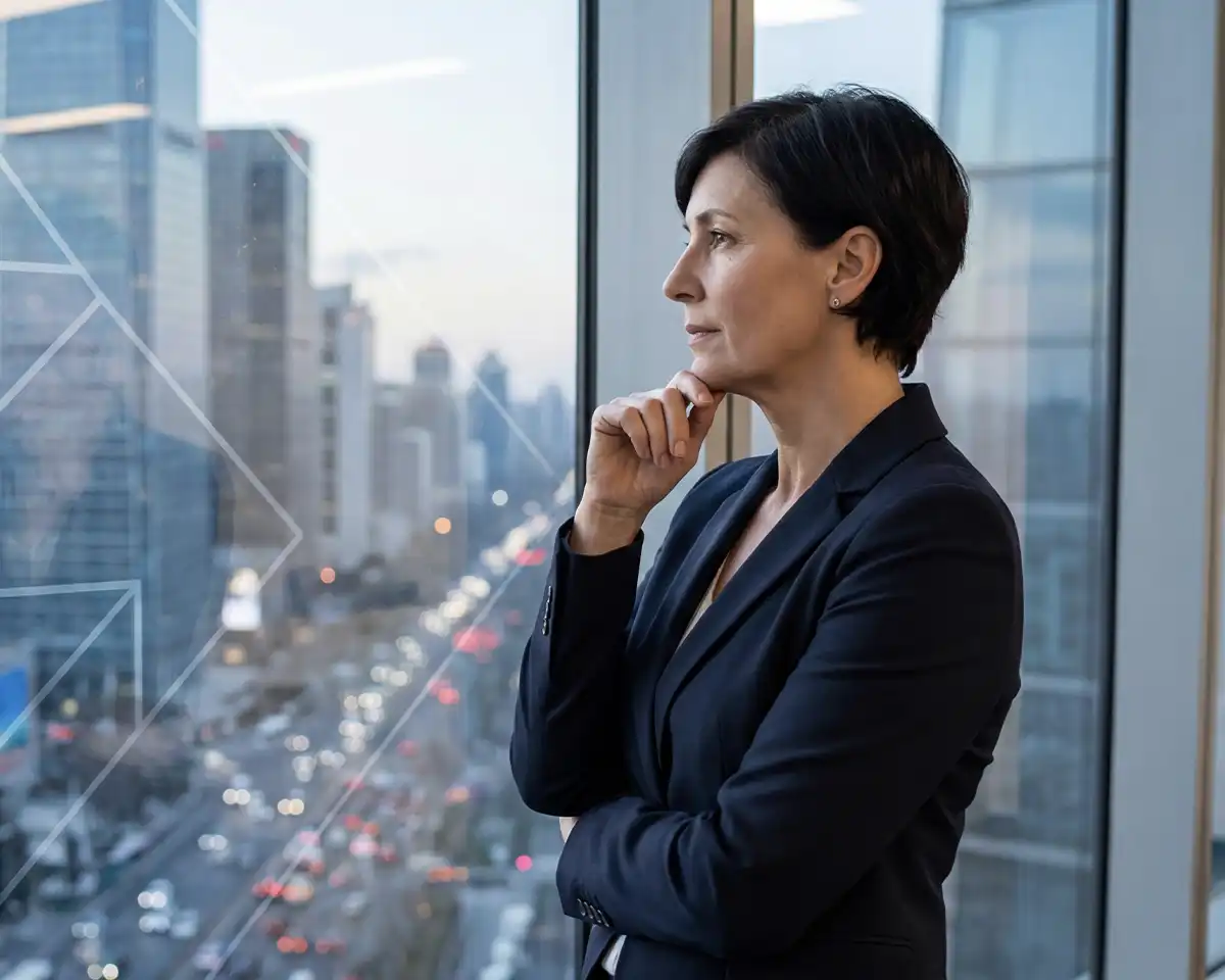 executive leader contemplating strategy